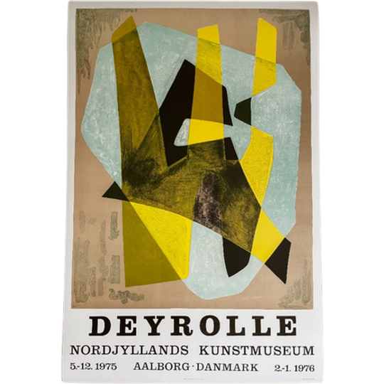 Jean Deyrolle After (1911-1967), Exibition Poster From Nordjyllands Kunstmuseum, Printed In Denmark 1