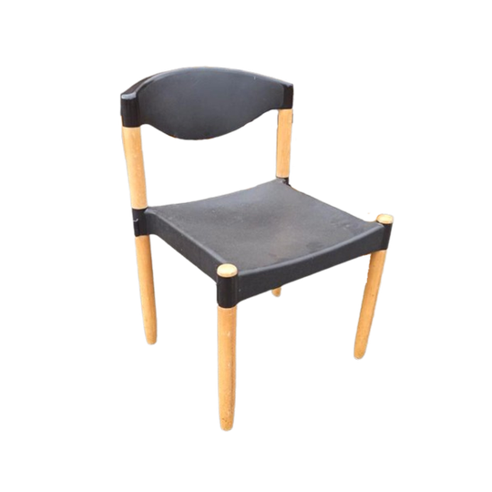 6 Vintage Strax Stoelen, Hartmut Lohmeyer Voor Casala 1