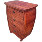 Unieke Teakhouten Ladenkast, Apothekerskast, Halkast thumbnail 1