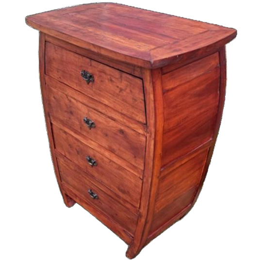 Unieke Teakhouten Ladenkast, Apothekerskast, Halkast 1