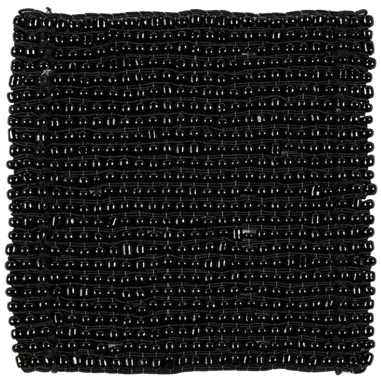 Bazar Bizar | De Perles Onderzetter - Zwart 1