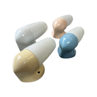 4x Wagenfeld Wv369 Wandlampen – Pastelkleuren