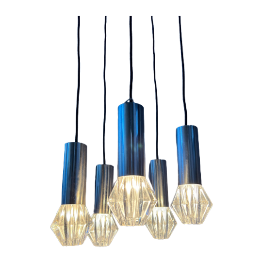 Mid Century Space Age Cascade Hanglamp / Vintage Lamp 1