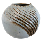 Vintage Keramieken Vaas Blauw 'hav' thumbnail 1
