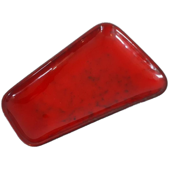 50's Rood Keramiek Schaaltje Fifties Schaal 1