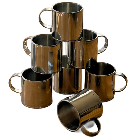 Vintage Stainless Steel Coffee Cups 1