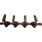 Antieke Geweerhouder/ Wapenrek/ Kapstok Met Hertenpoten thumbnail 1