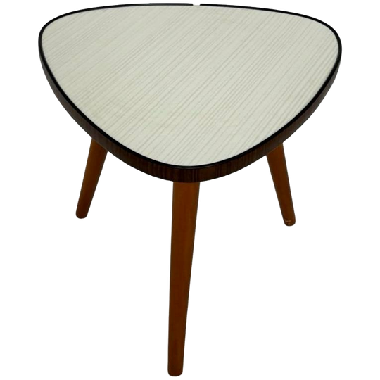 Vintage Plantentafeltje Bijzettafel Driepoot Jaren 60 Design 1