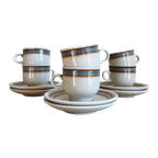 Vintage Colditz Aardewerk Servies – Set Van 6 Kop En Schotels thumbnail 1