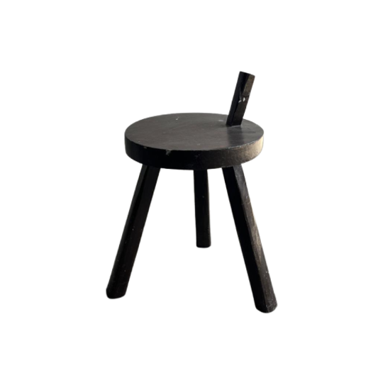 Vintage Tripod Stool, France 1960 1