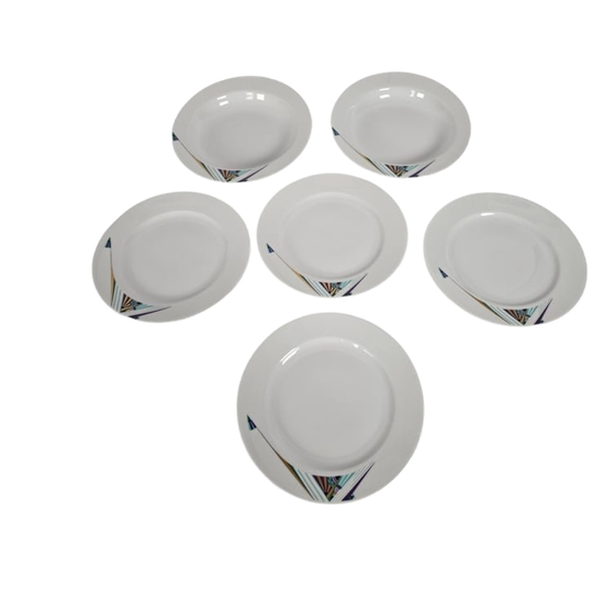 Seltmann Weiden Bavaria Germany - H - 6 Borden - Post Modern - Memphis Stijl - 80's 1