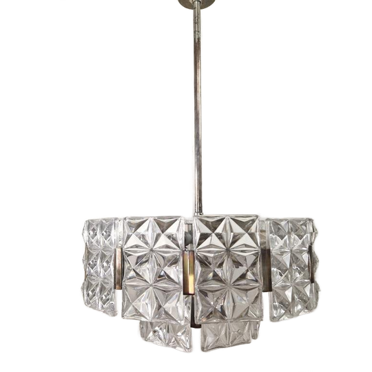 Vintage Hillebrand Kroonluchter Kristal, 1960s 1