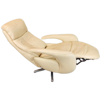 Hukla Leren Recliner Swivel Fauteuil