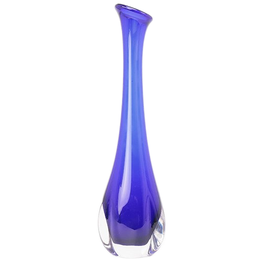 Sea Glasbruk Blauw Glazen Design Vaas 1