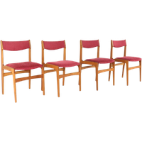 Set 4 Erik Buch Model 89 Stoelen Eetkamerstoelen 'tjele' Vintage