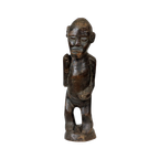 Beeld Sculptuur Vruchtbaarheid Authentiek Afrika Tribaal Luba 47Cm thumbnail 1