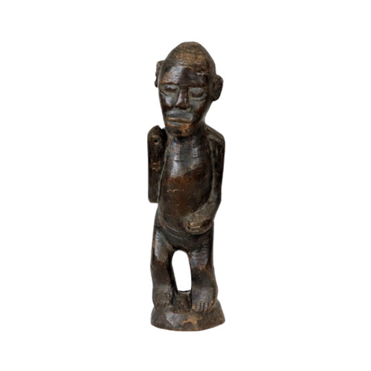 Beeld Sculptuur Vruchtbaarheid Authentiek Afrika Tribaal Luba 47cm 1