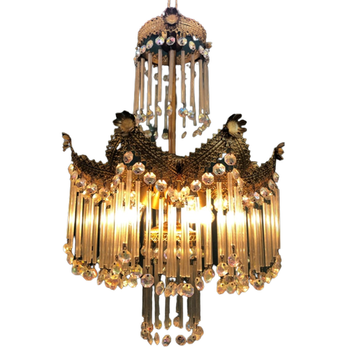 Opaliserende Hollywood Vintage Regency Hanglamp