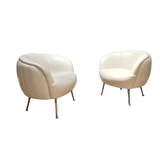 Set Of 2 Vintage Armchairs 1980s 1