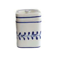 Vintage Voorraadpot Porselein, Portugal | Kerst