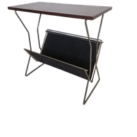 Jaren 60 Pallisander Fineer Magazine Rack Bijzettafel