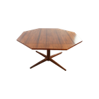 Adjustable Italian Octagon Table In Rosewood thumbnail 1