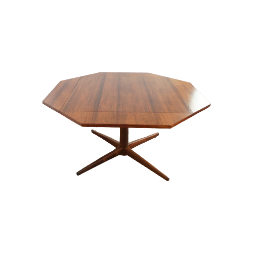 Adjustable Italian Octagon Table In Rosewood