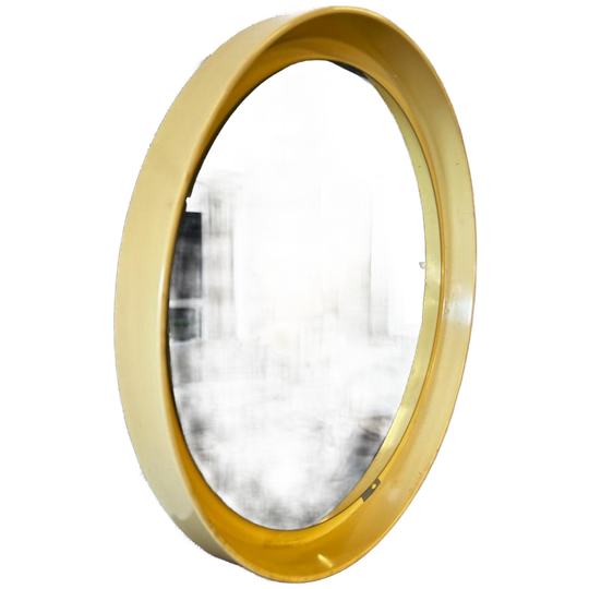 Vintage Space Age Ronde Spiegel Seventies 1