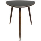 Driehoekige Vintage Bijzettafel, Salontafel Op Drie Poten thumbnail 1