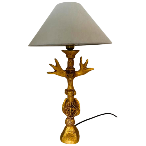 Pierre Casenove Verguld Bronzen Lamp Totum , Jaren 90