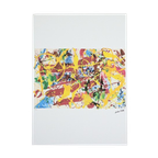 Offset Litho Naar Jackson Pollock Action Painting 93/300 Kunstdruk thumbnail 1