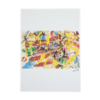 Offset Litho Naar Jackson Pollock Action Painting 93/300 Kunstdruk