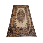 Bruin En Roze Vintage Yuruk Vloerkleed 112 X 207 Cm thumbnail 1