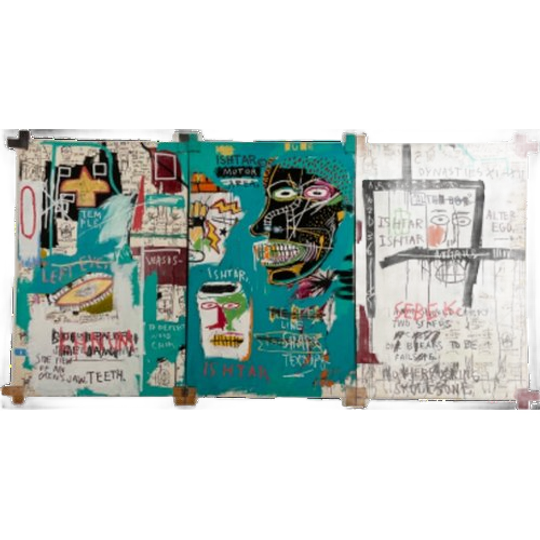 Jean Michel Basquiat (1960-1988) Ishatar 1983, Licensed By Artestar Ny 1