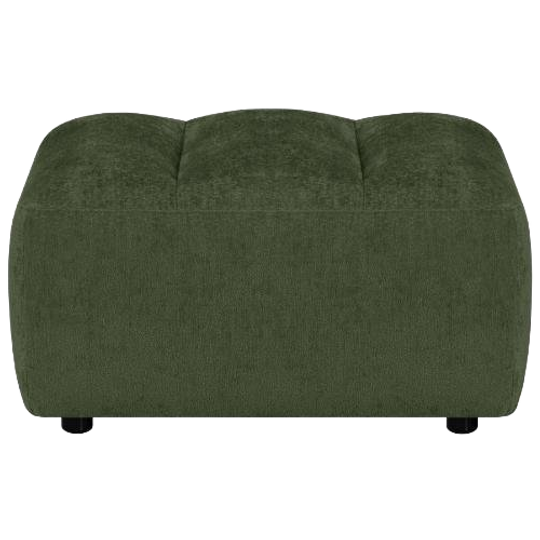 By fonQ | Plume Hocker - Chenille - Groen 1