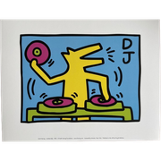 Keith Haring (1958-1990), Untitled (Dj) 1983, Licensed By Artestar Ny, Printed In Uk