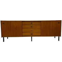 Vintage Dressoir Tv Meubel Jaren 60 Design Teak Fineer