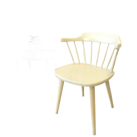 Vintage Stoel Spijlenstoel Jaren 50 Yngve Ekström Stolab 1