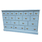 Licht Blauwe Ladekast Refurbished 20 Lades thumbnail 1