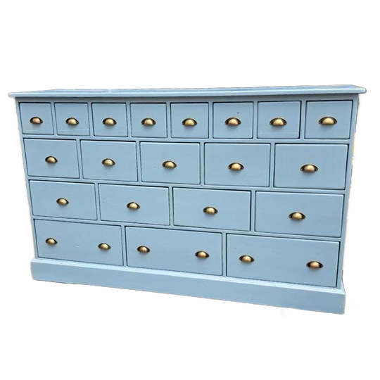 Licht Blauwe Ladekast Refurbished 20 Lades 1