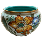 Antieke Gouds Plateel Bloem/sierpot thumbnail 1