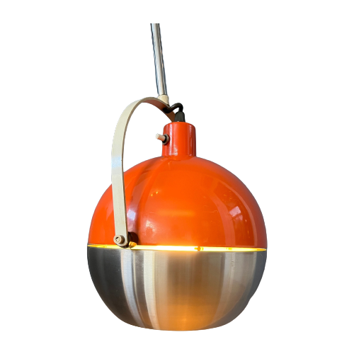 Oranje Mid Century Eyeball Wandlamp / Hengel Light