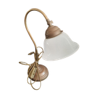 Vintage – Bureaulamp – Tafellamp -Bedlamp – Opaline Kap thumbnail 1