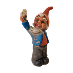 Vintage Tuinkabouter Kabouter Beeldje Rubber Beeld thumbnail 1