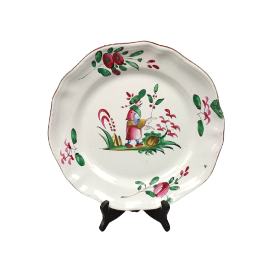 Groot Antiek Bord Les Islettes / Strasbourg Ca. 1800 1