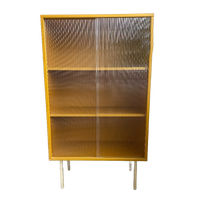 Hay Yellow Cabinet With Glass Doors