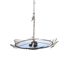 Grote Plafondlamp Metaal Met Glas thumbnail 1