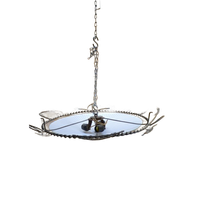 Grote Plafondlamp Metaal Met Glas