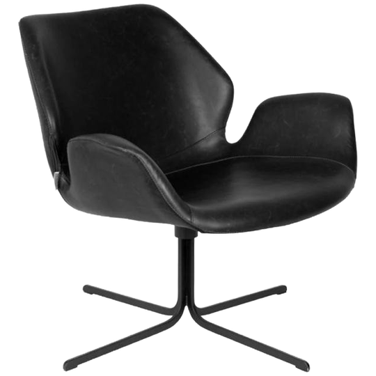 Zuiver | Nikki Loungestoel Fauteuil Zwart 1