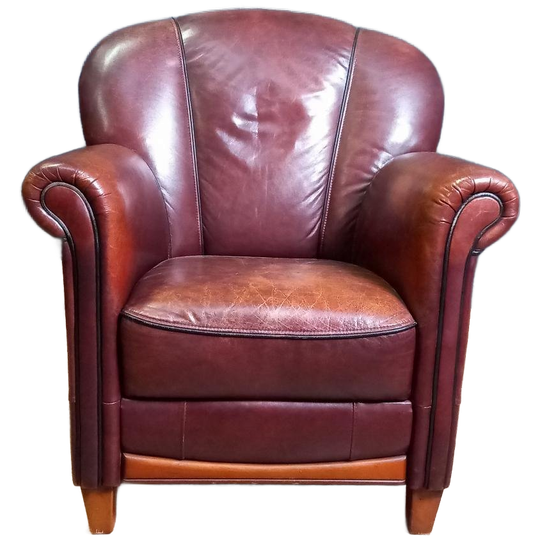 Schapenleren Clubfauteuil, Vintage Topper!! 1